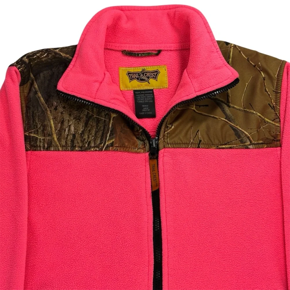 TrailQuest Fleece Full Zip Jacket Size Large Boys’